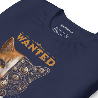 OMTHREAD Schrodinger Orange White Cat Shirt Science Physics Tee