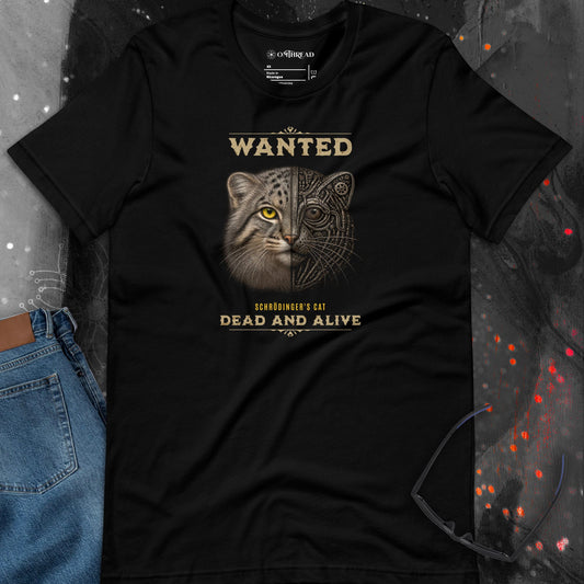 OMTHREAD Schrodinger Pallas Cat Shirt Quantum Physics Science Tee