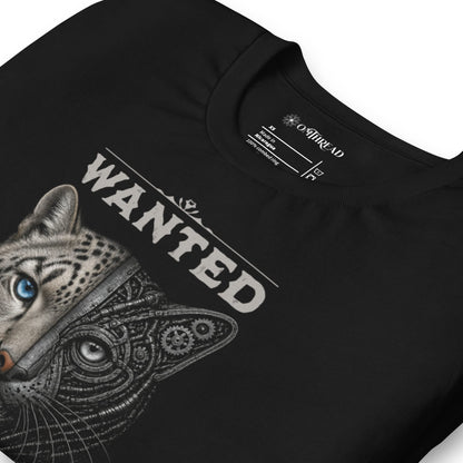 OMTHREAD Schrodinger Snow Leopard Cat Shirt Wildlife Science Tee