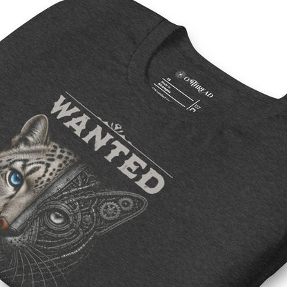 OMTHREAD Schrodinger Snow Leopard Cat Shirt Wildlife Science Tee
