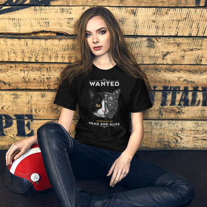 OMTHREAD Schrodinger Tuxedo Cat Shirt Quantum Physics Science Tee