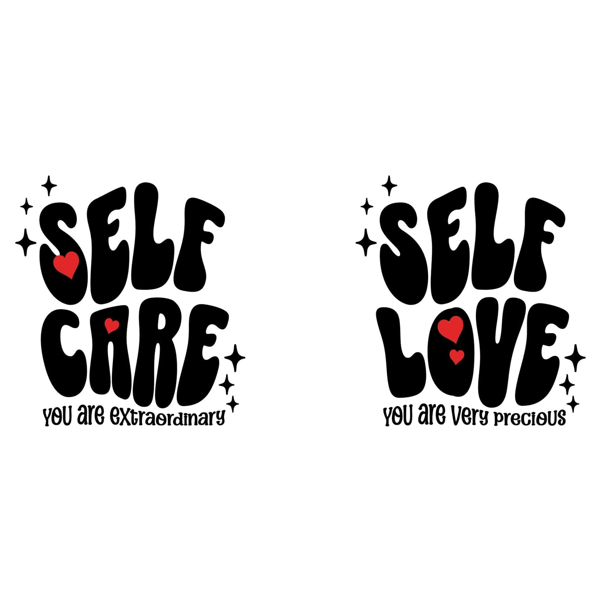 OMTHREAD Self Care Self Love - White glossy mug