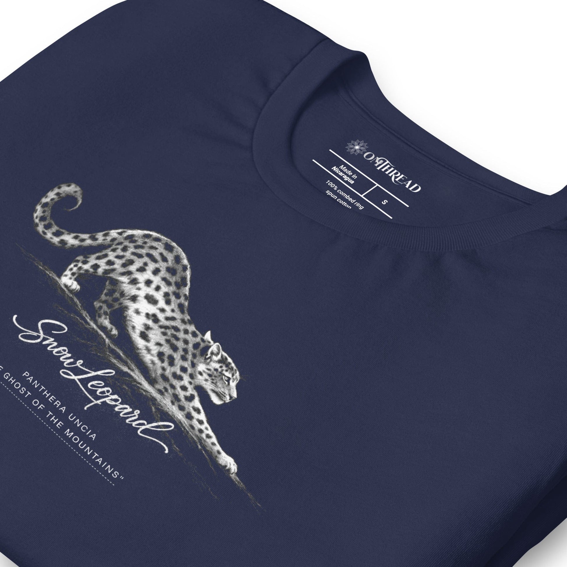 OMTHREAD Snow Leopard Conservation T-Shirt Endangered Panthera Uncia Mountain Cat
