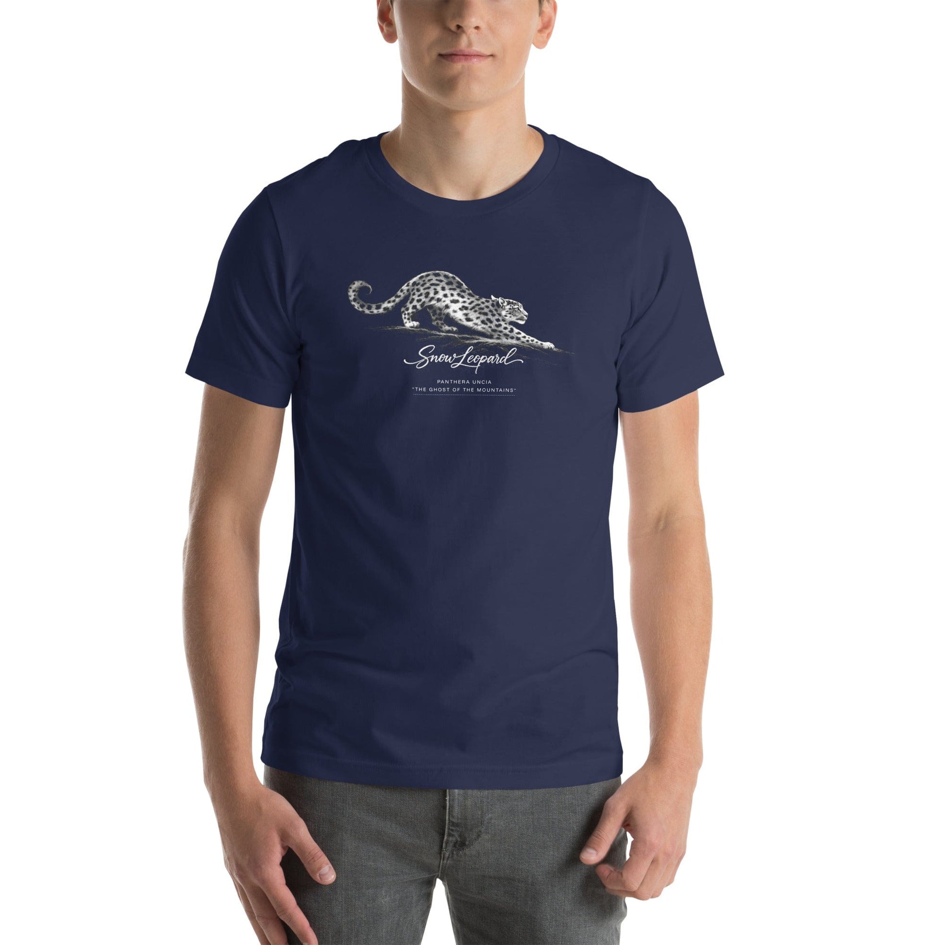 OMTHREAD Snow Leopard Conservation T-Shirt Endangered Panthera Uncia Mountain Cat