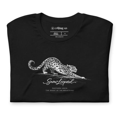 OMTHREAD Snow Leopard Conservation T-Shirt Endangered Panthera Uncia Mountain Cat