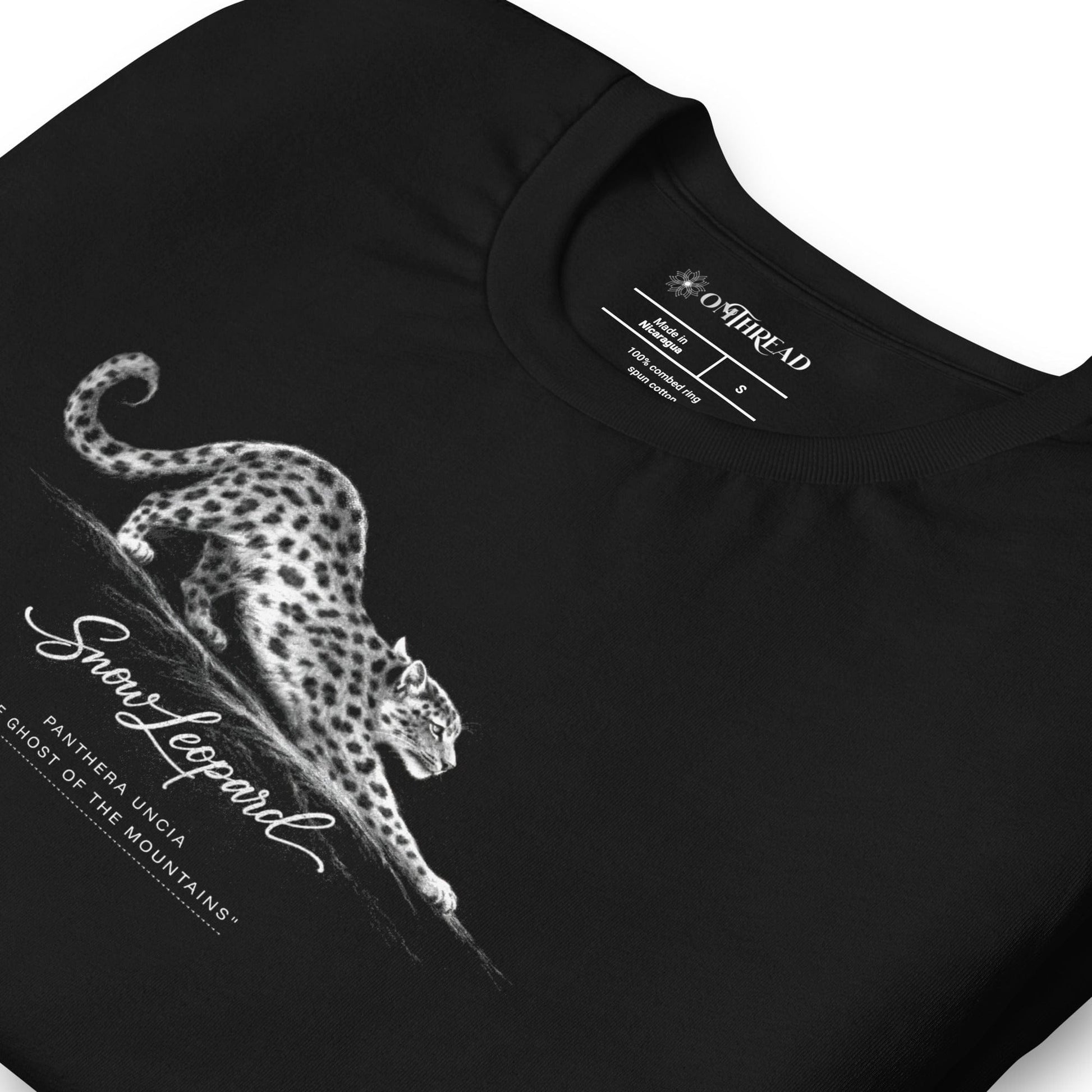 OMTHREAD Snow Leopard Conservation T-Shirt Endangered Panthera Uncia Mountain Cat