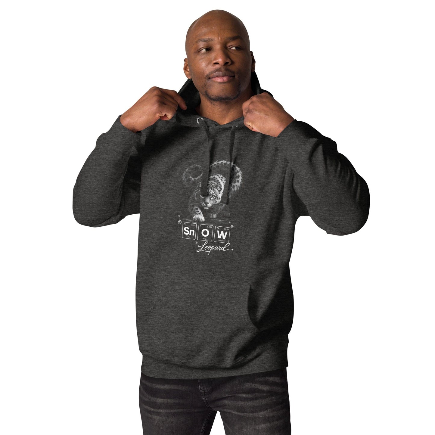 OMTHREAD Snow Leopard Science Sn O W Periodic Table Graphic Unisex Hoodie