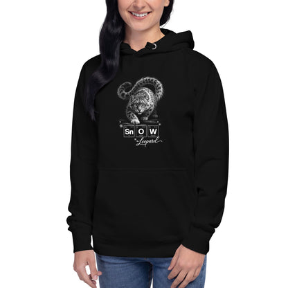 OMTHREAD Snow Leopard Science Sn O W Periodic Table Graphic Unisex Hoodie