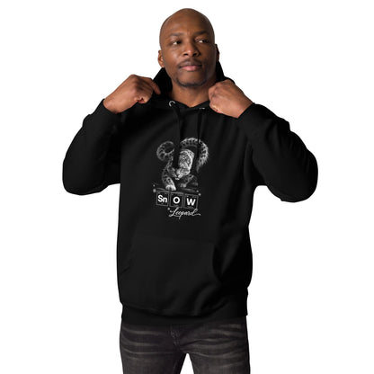OMTHREAD Snow Leopard Science Sn O W Periodic Table Graphic Unisex Hoodie