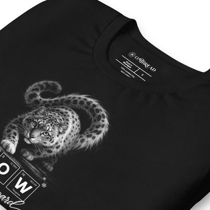 OMTHREAD Snow Leopard Science T Shirt Sn O W Periodic Table Graphic Tee Wildlife Conservation Gift