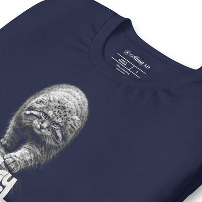 OMTHREAD Stay Grumpy Pallas Cat T-Shirt – Funny Wild Cat Manul Tee