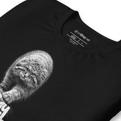 OMTHREAD Stay Grumpy Pallas Cat T-Shirt – Funny Wild Cat Manul Tee
