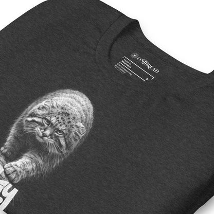 OMTHREAD Stay Grumpy Pallas Cat T-Shirt – Funny Wild Cat Manul Tee