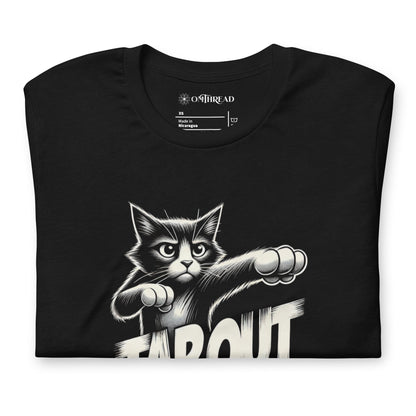 OMTHREAD Tap Out Bruh Cat T-Shirt | Funny Fighting Cat Lover Graphic Tee