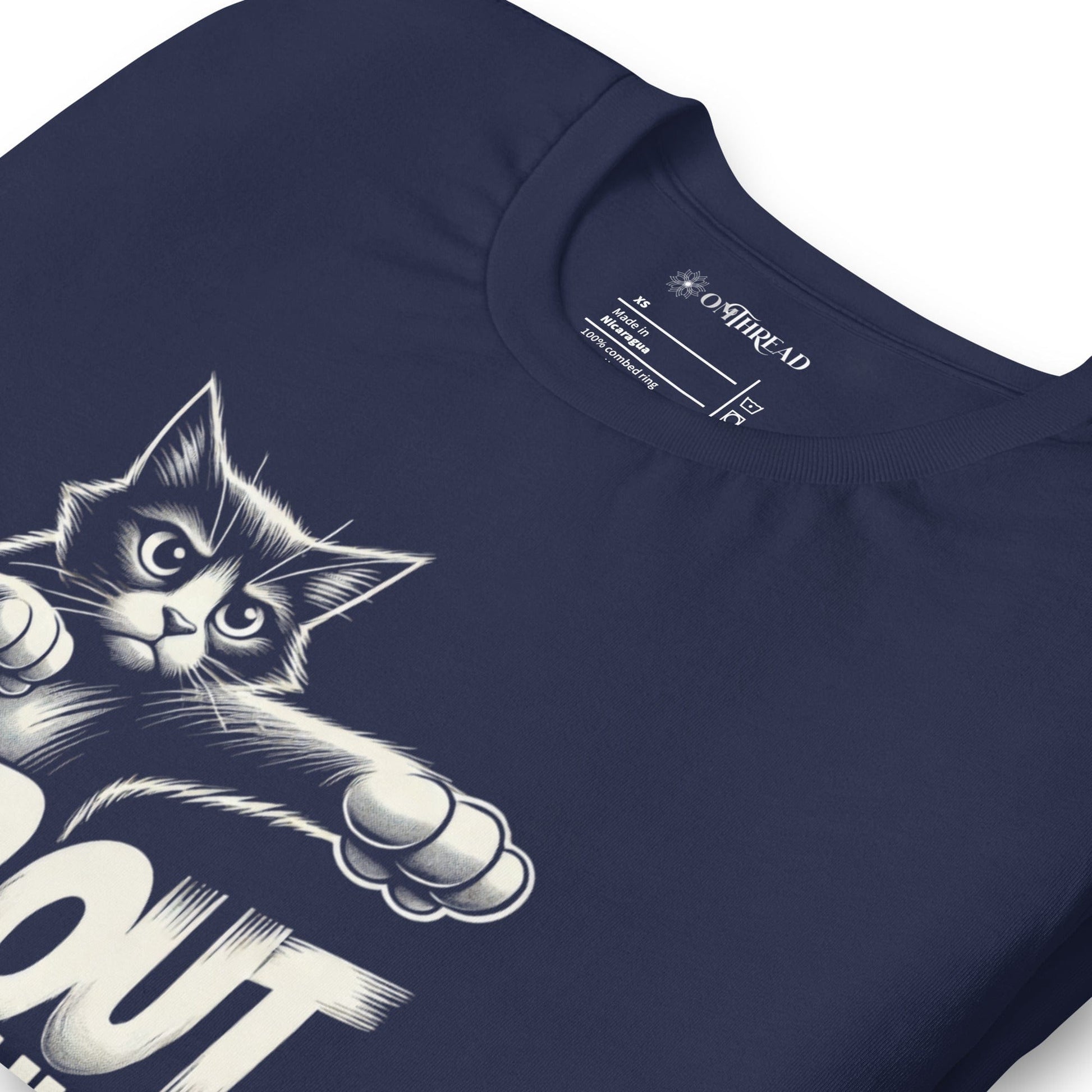 OMTHREAD Tap Out Bruh Cat T-Shirt | Funny Fighting Cat Lover Graphic Tee