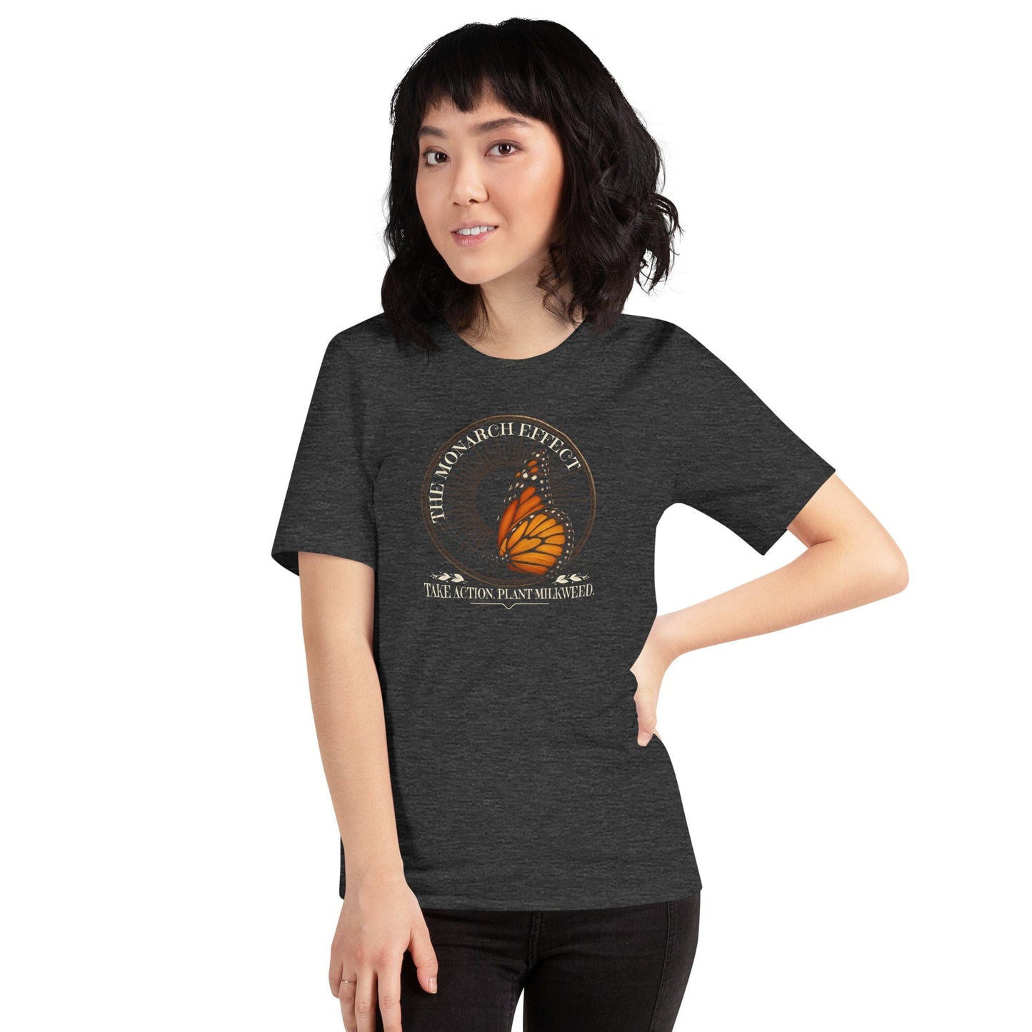 OMTHREAD The Monarch Effect Conservation Take Action Plant Milkweed Shirt