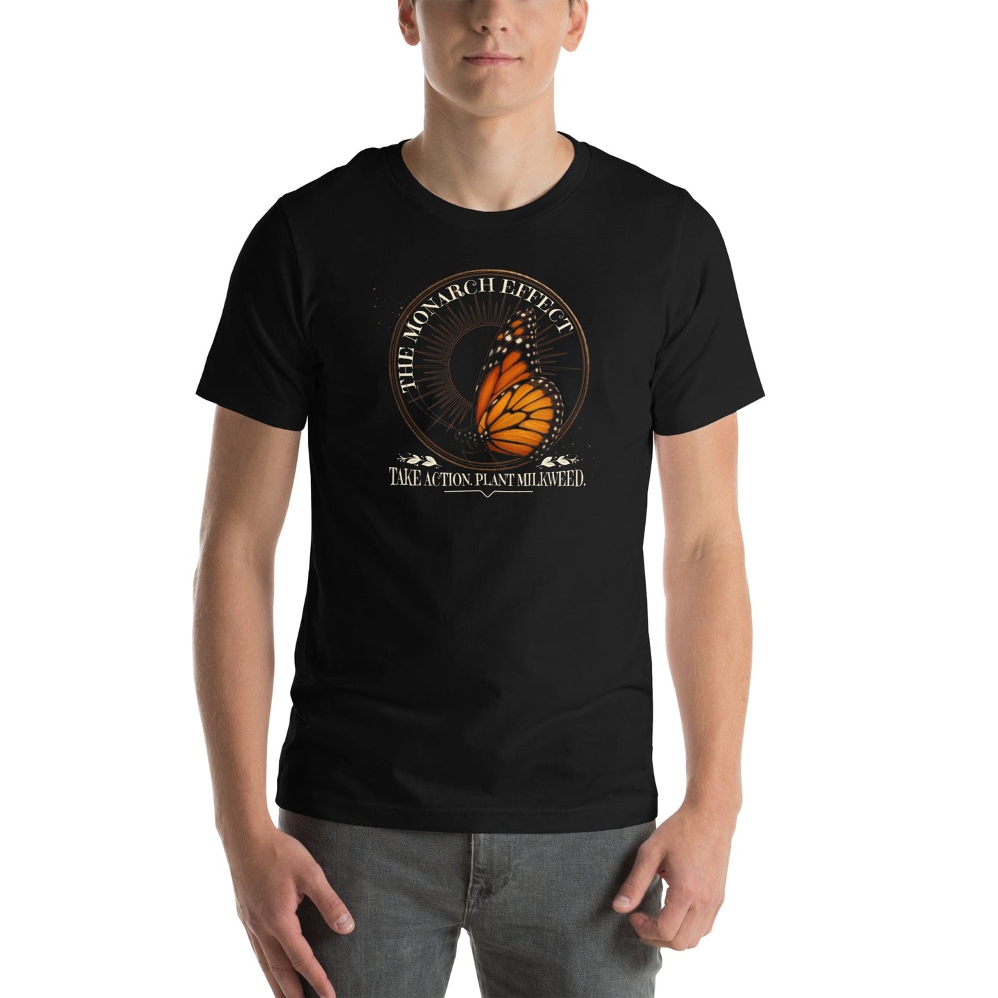 OMTHREAD The Monarch Effect Conservation Take Action Plant Milkweed Shirt