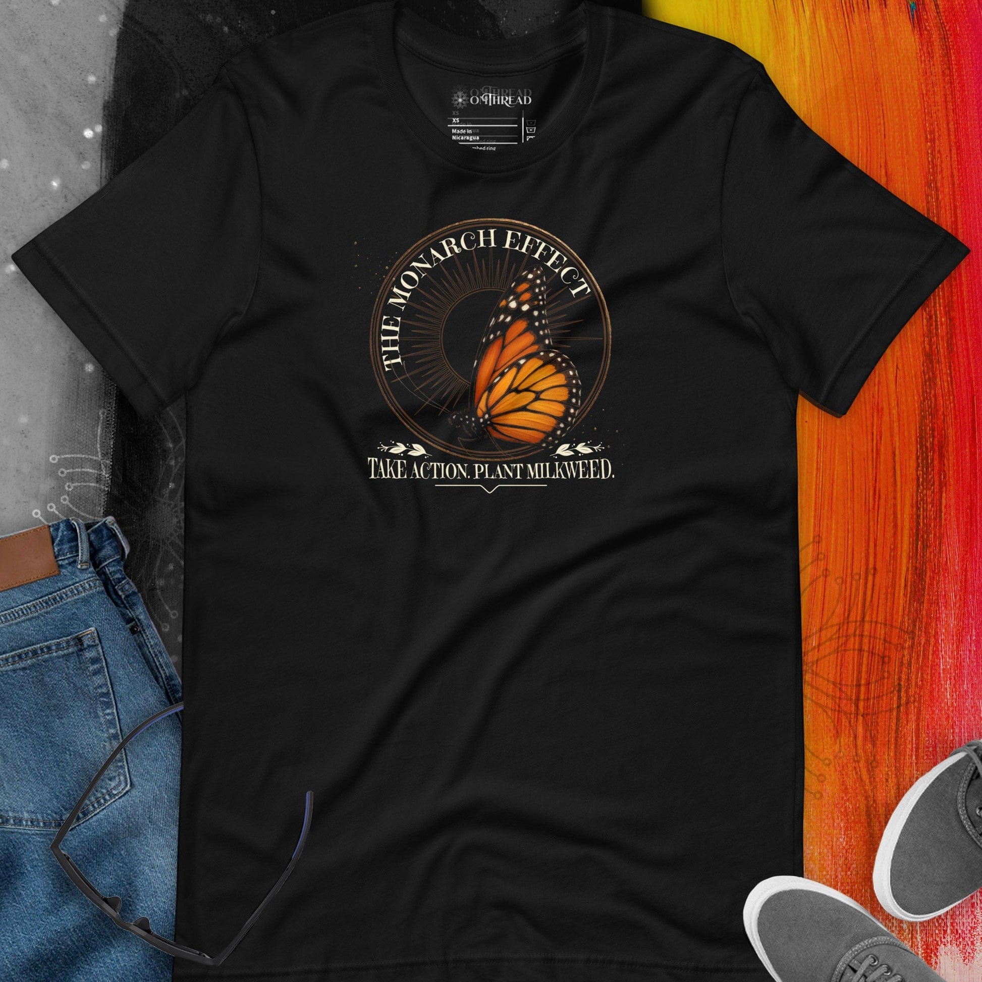 OMTHREAD The Monarch Effect Conservation Take Action Plant Milkweed Shirt