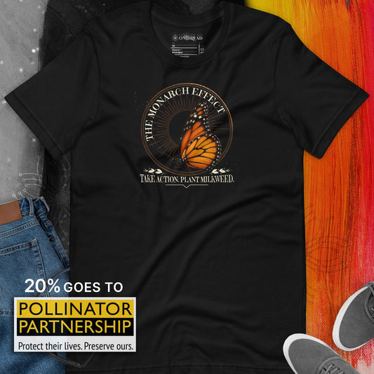 OMTHREAD The Monarch Effect Conservation Take Action Plant Milkweed Shirt