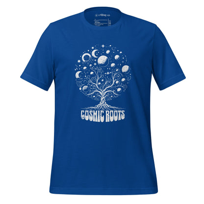 OMTHREAD True Royal / S Cosmic Roots Yoga Tee