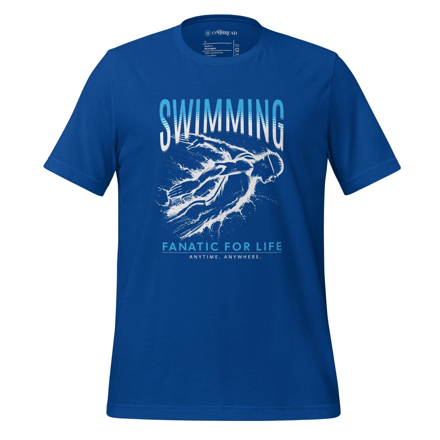 OMTHREAD True Royal / S Swimming: Fanatic for Life Tee