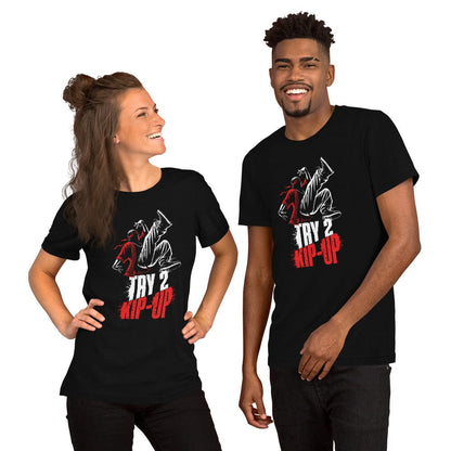 OMTHREAD Try 2 Kip-Up Breakdance Graphic Sports Tee