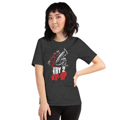 OMTHREAD Try 2 Kip-Up Breakdance Graphic Sports Tee