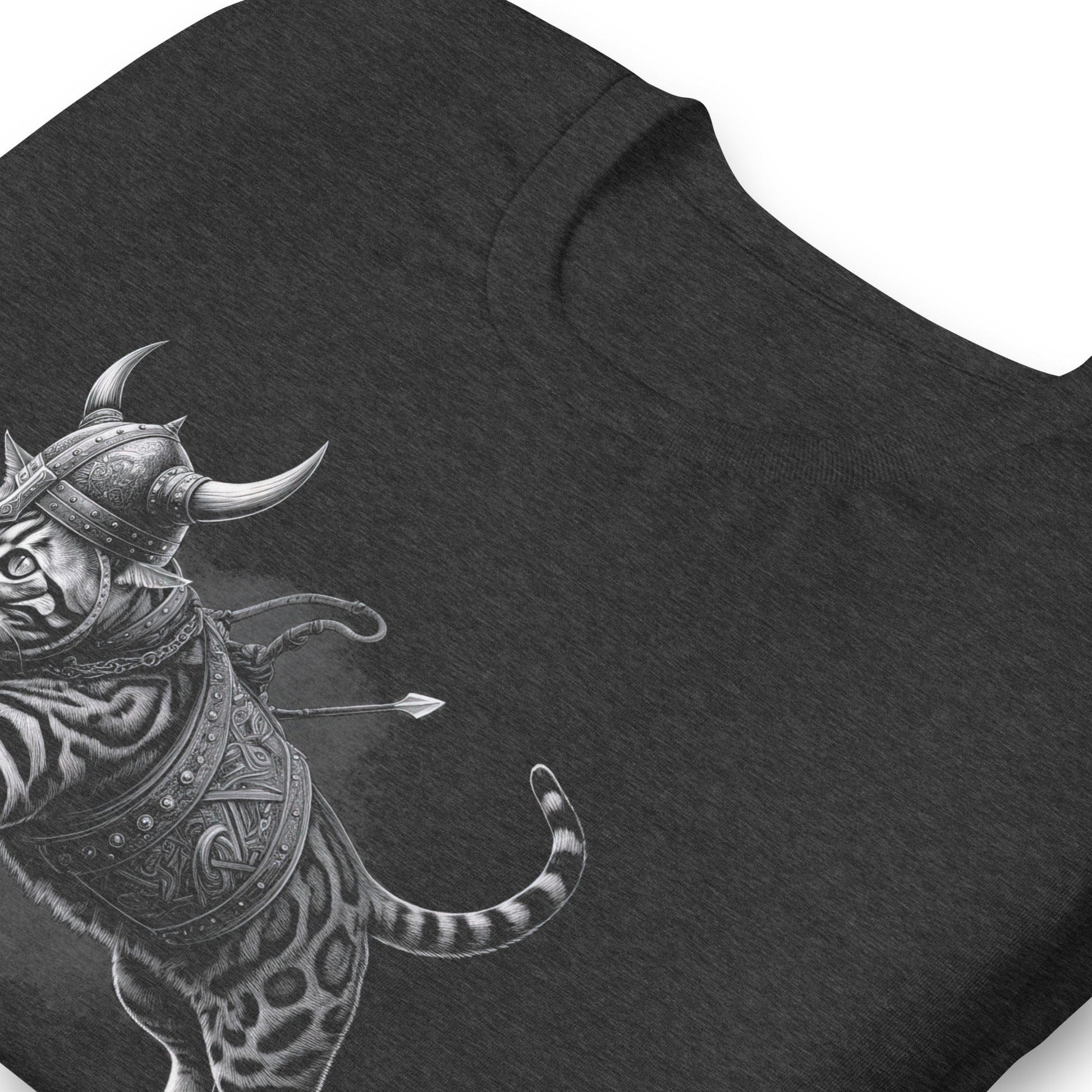 OMTHREAD Viking Cat Warrior - The Fiercest Feline in Battle Tee