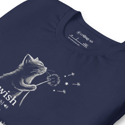 OMTHREAD Wish Cat Definition T-Shirt, Inspirational Cat Shirt, Cute Gift for Cat Lovers
