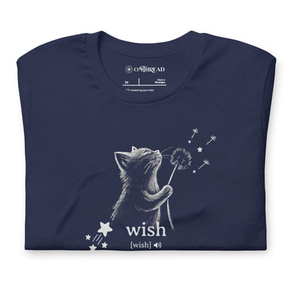 OMTHREAD Wish Cat Definition T-Shirt, Inspirational Cat Shirt, Cute Gift for Cat Lovers