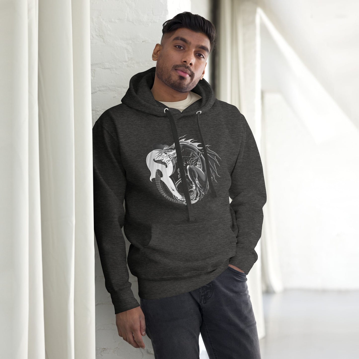 OMTHREAD Wood Dragon Unisex Hoodie - Dave Titus Illustration