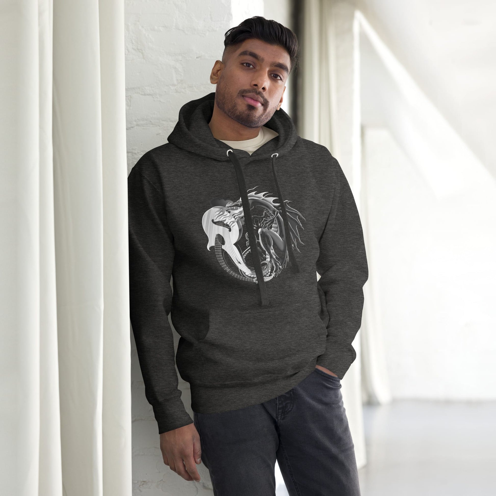 OMTHREAD Wood Dragon Unisex Hoodie - Dave Titus Illustration