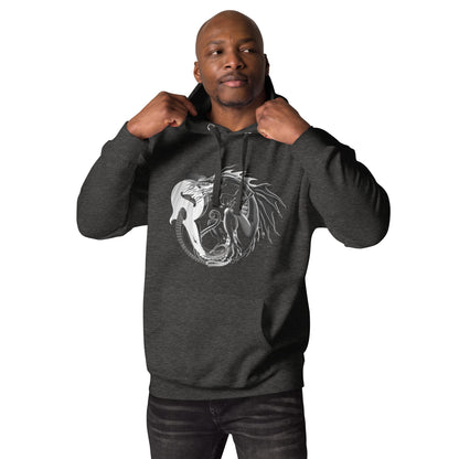 OMTHREAD Wood Dragon Unisex Hoodie - Dave Titus Illustration