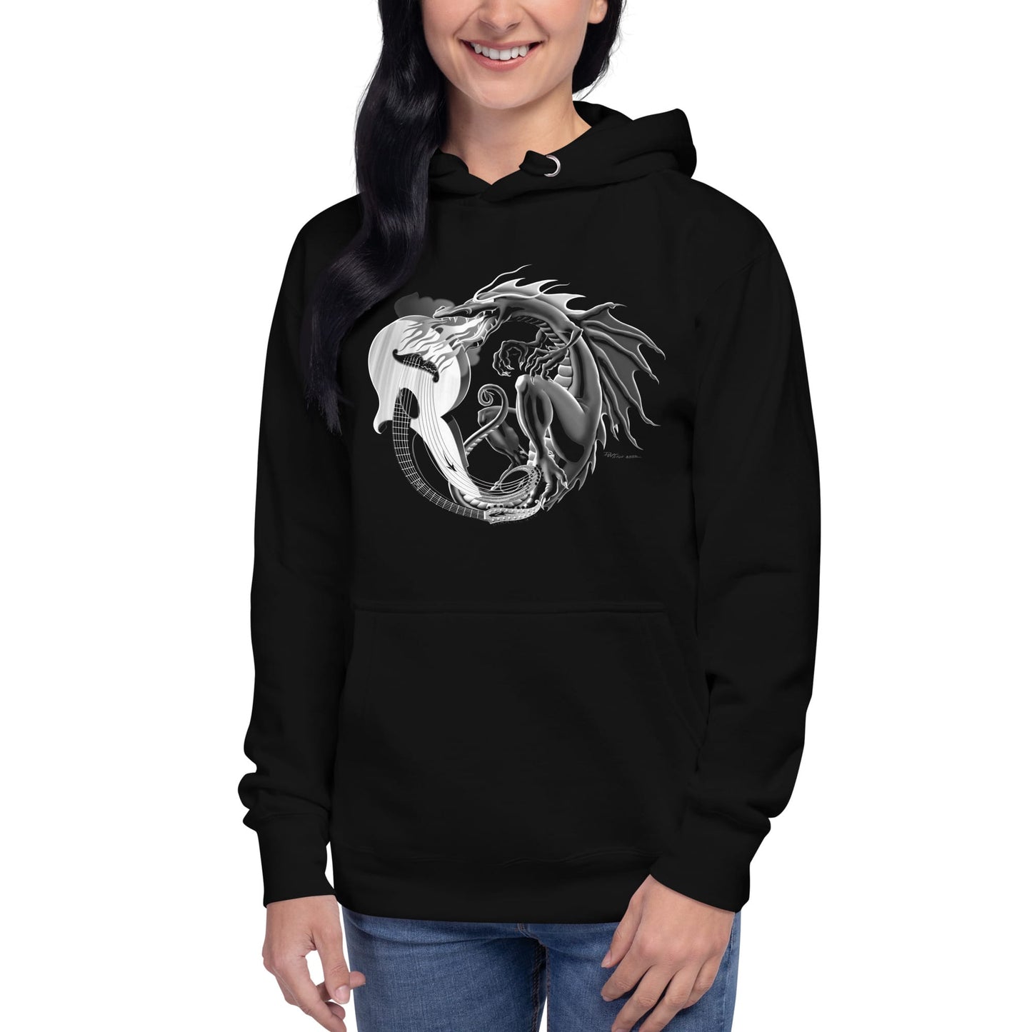 OMTHREAD Wood Dragon Unisex Hoodie - Dave Titus Illustration