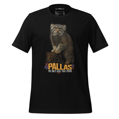 OMTHREAD XS Funny Pallas Cat T-Shirt The Only GOAT That Purrs Manul
