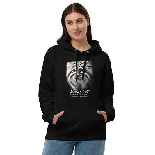 OMTHREAD XS Pallas Kitten Otocolobus Manul Premium Eco Unisex Hoodie