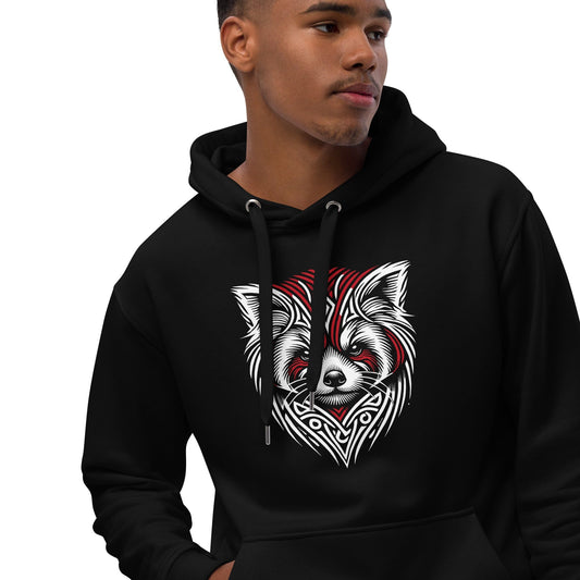 OMTHREAD XS Red Panda Premium Eco Hoodie