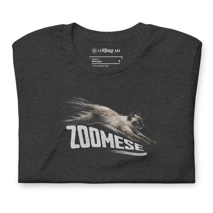 OMTHREAD Zoomese Siamese Cat Zoomies T-Shirt Funny Fast Cat