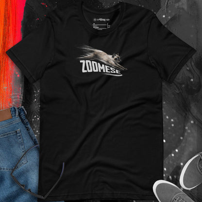 OMTHREAD Zoomese Siamese Cat Zoomies T-Shirt Funny Fast Cat