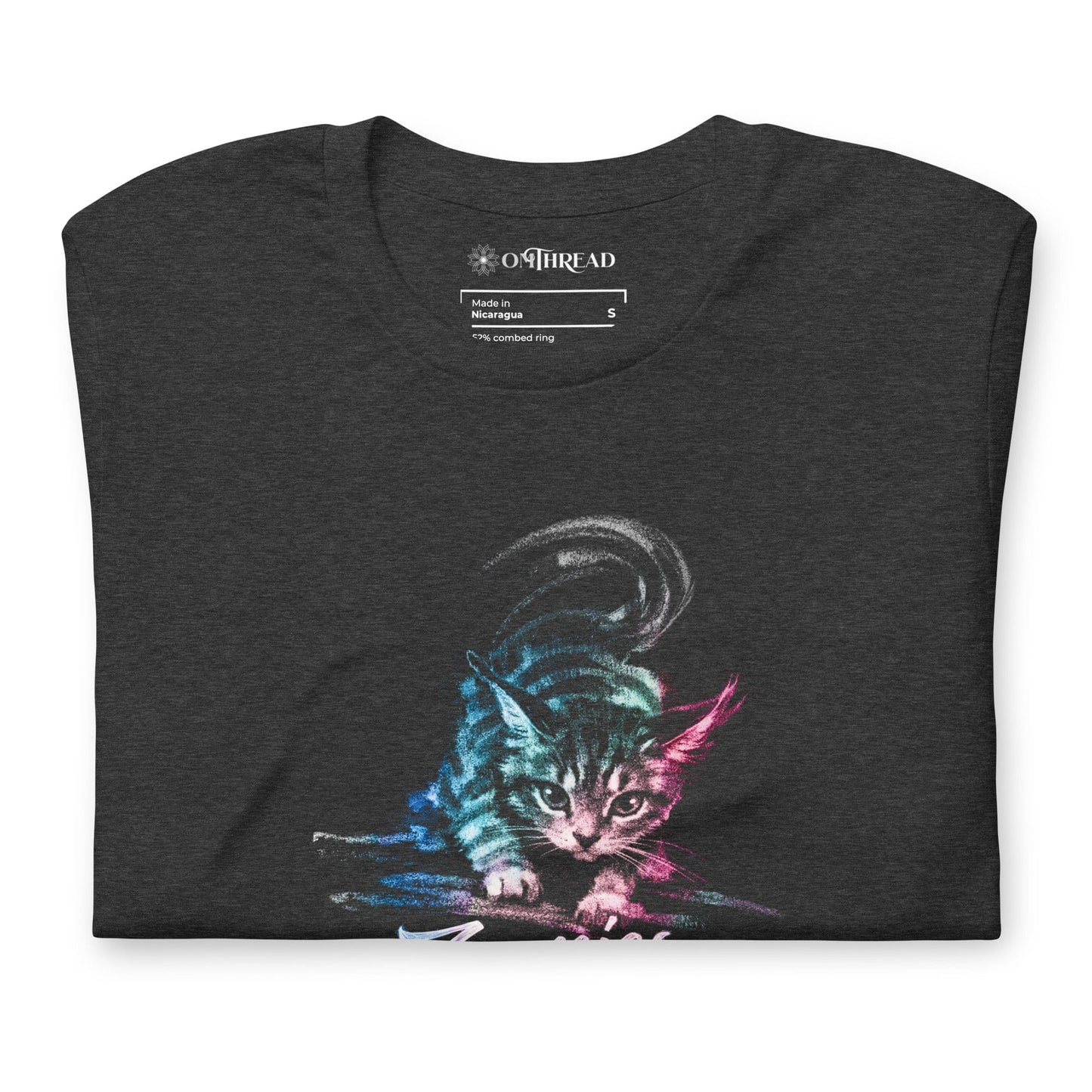 OMTHREAD Zoomies Cat T Shirt Funny Cat Lover Graphic Tee Unisex