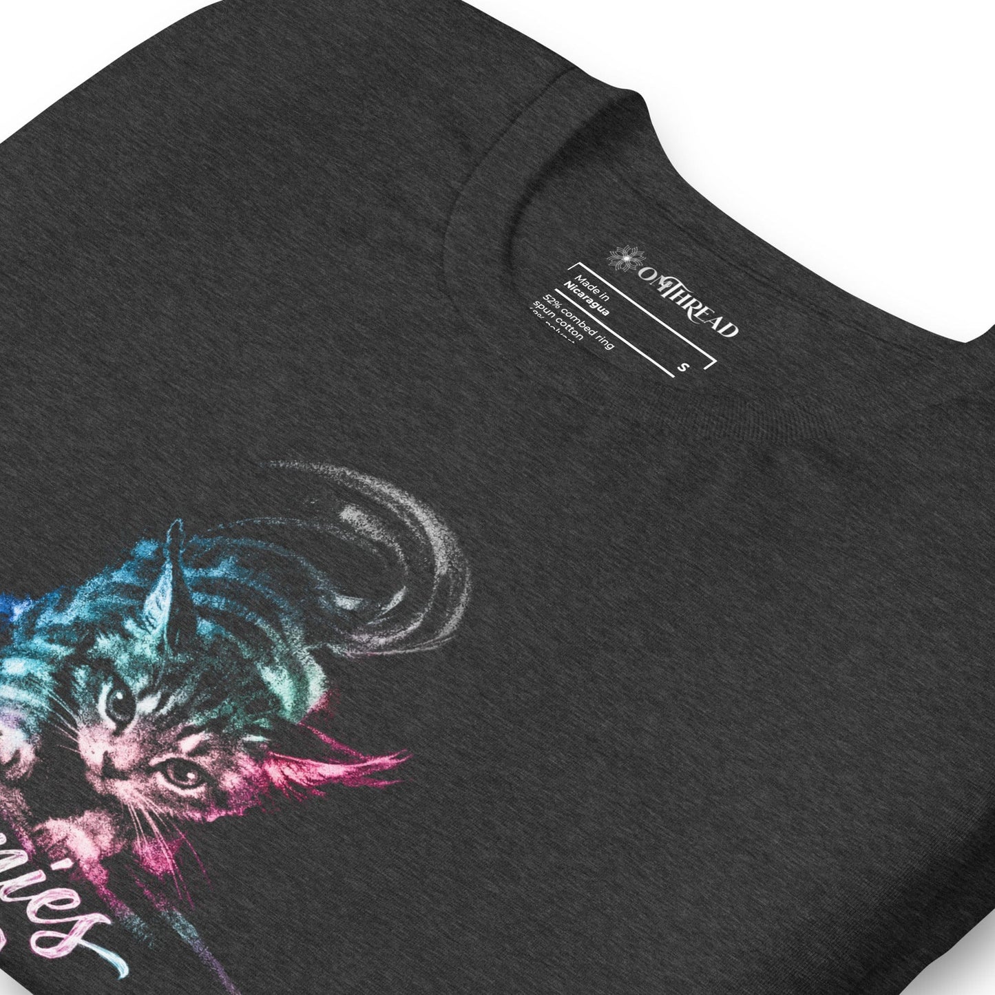 OMTHREAD Zoomies Cat T Shirt Funny Cat Lover Graphic Tee Unisex