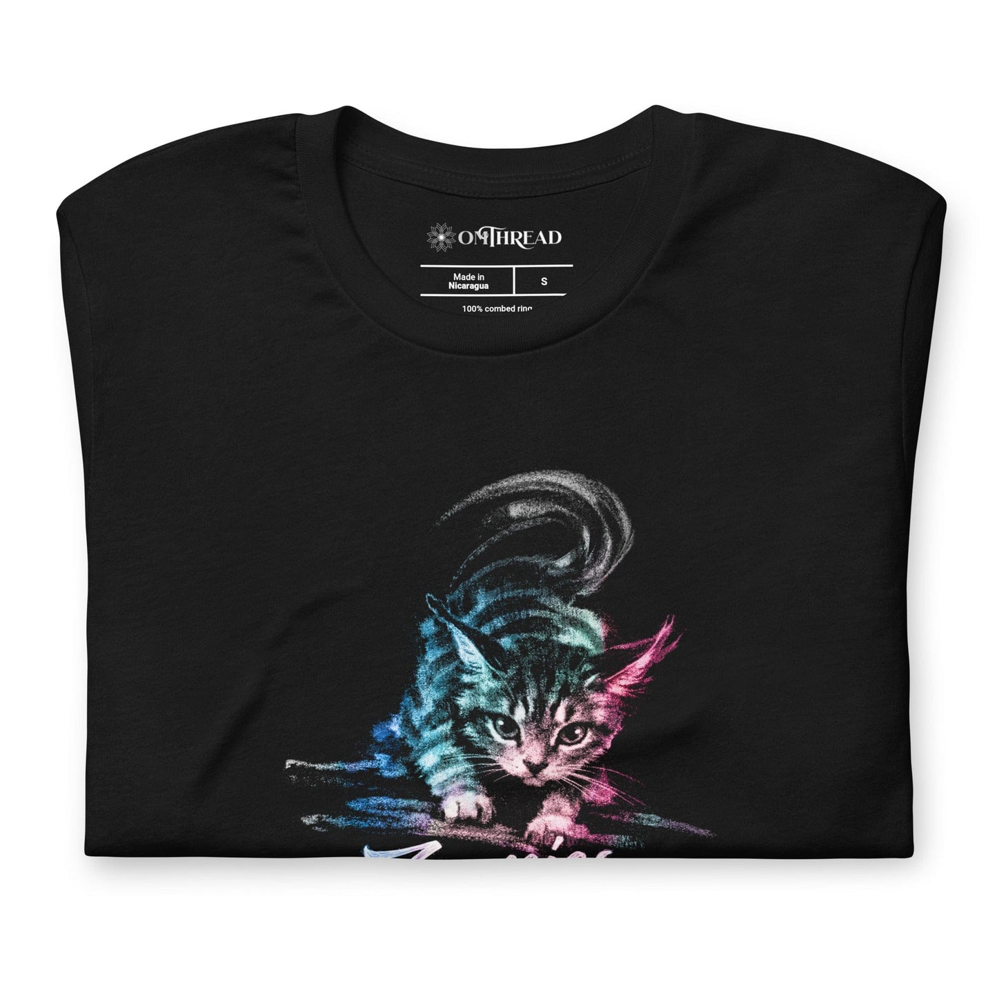 OMTHREAD Zoomies Cat T Shirt Funny Cat Lover Graphic Tee Unisex