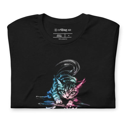 OMTHREAD Zoomies Cat T Shirt Funny Cat Lover Graphic Tee Unisex