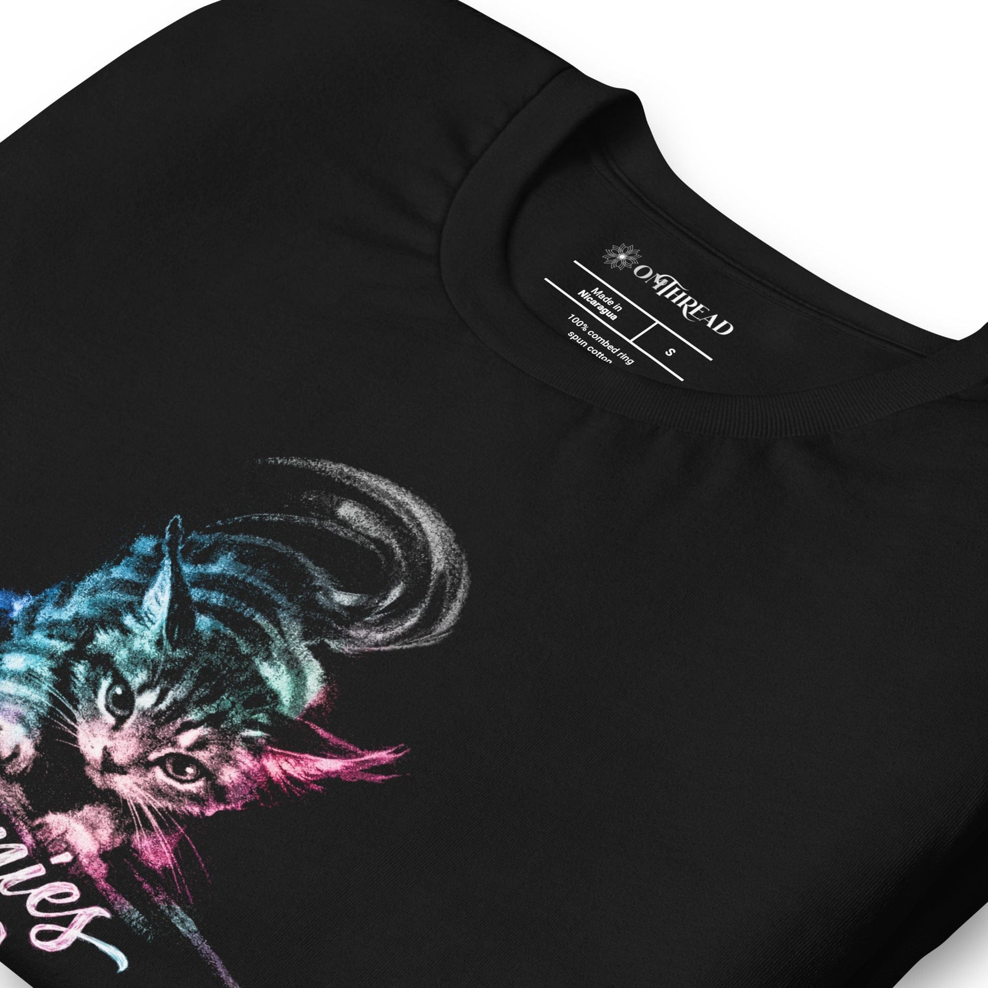 OMTHREAD Zoomies Cat T Shirt Funny Cat Lover Graphic Tee Unisex