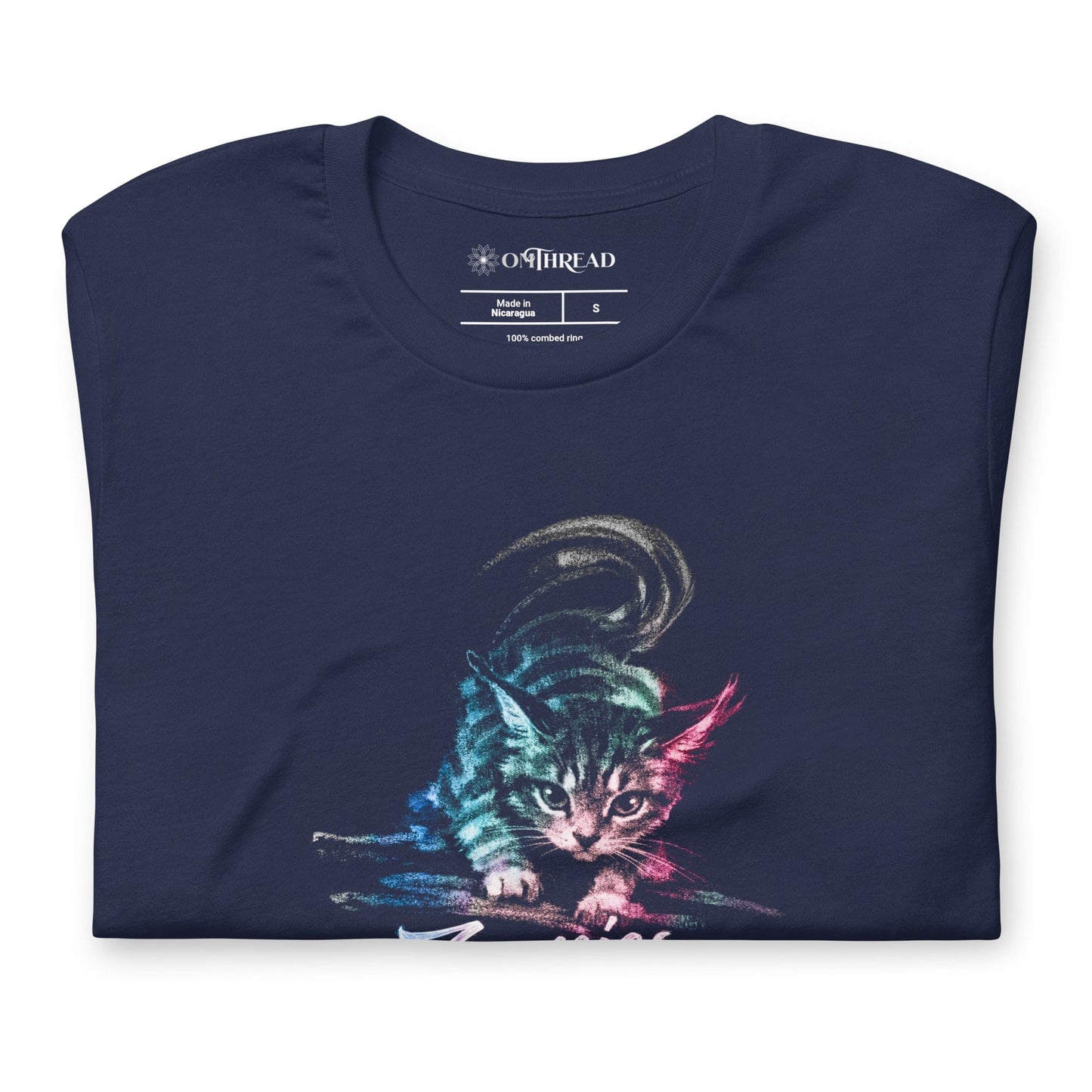 OMTHREAD Zoomies Cat T Shirt Funny Cat Lover Graphic Tee Unisex