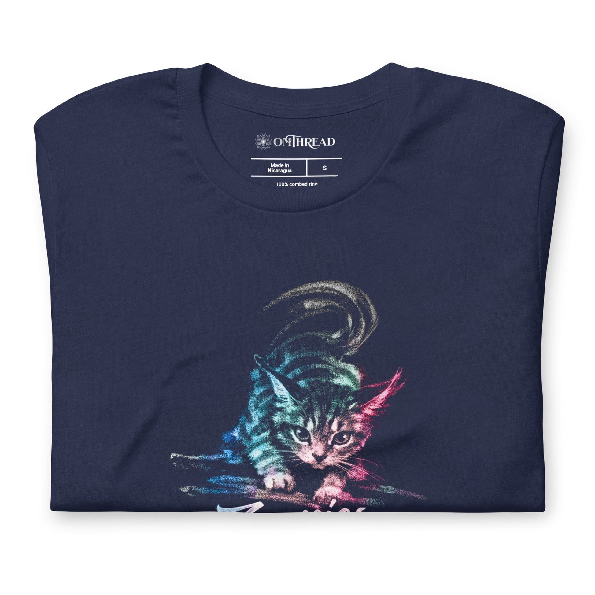 OMTHREAD Zoomies Cat T Shirt Funny Cat Lover Graphic Tee Unisex